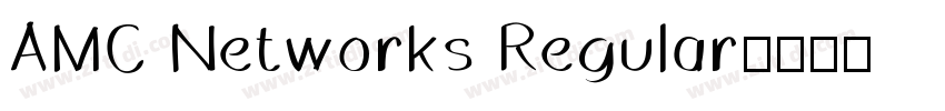 AMC Networks Regular字体转换